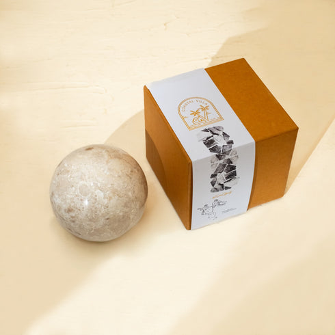 Handcrafted Marble floor door stop - Onyx - Coastal Villa Homeware